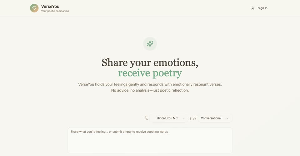 VerseYou screenshot
